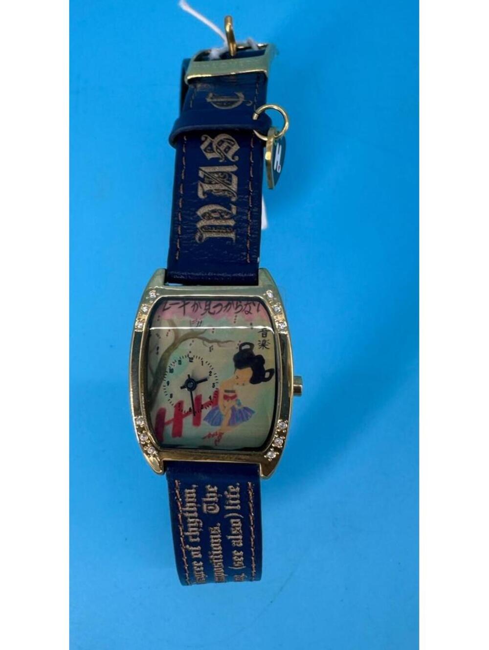 Harajuku Lovers LOVE Watch Blue Strap Japanese Movement 5ATM Double Band